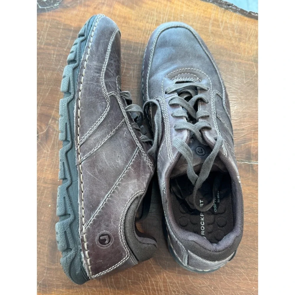 Rockport‎ Men's Brown Leather Walking Shoes Comfort Casual US 8.5